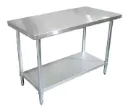 Stainless Steel Worktable 24" x 30" with undershelf - Standard