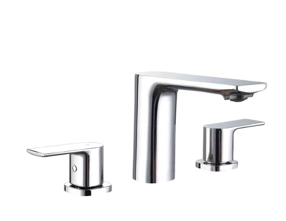 TIMELYSS Three Holes Widespread Bathroom Faucet- F13127CP