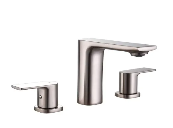 TIMELYSS Three Holes Widespread Bathroom Faucet - F13127BN